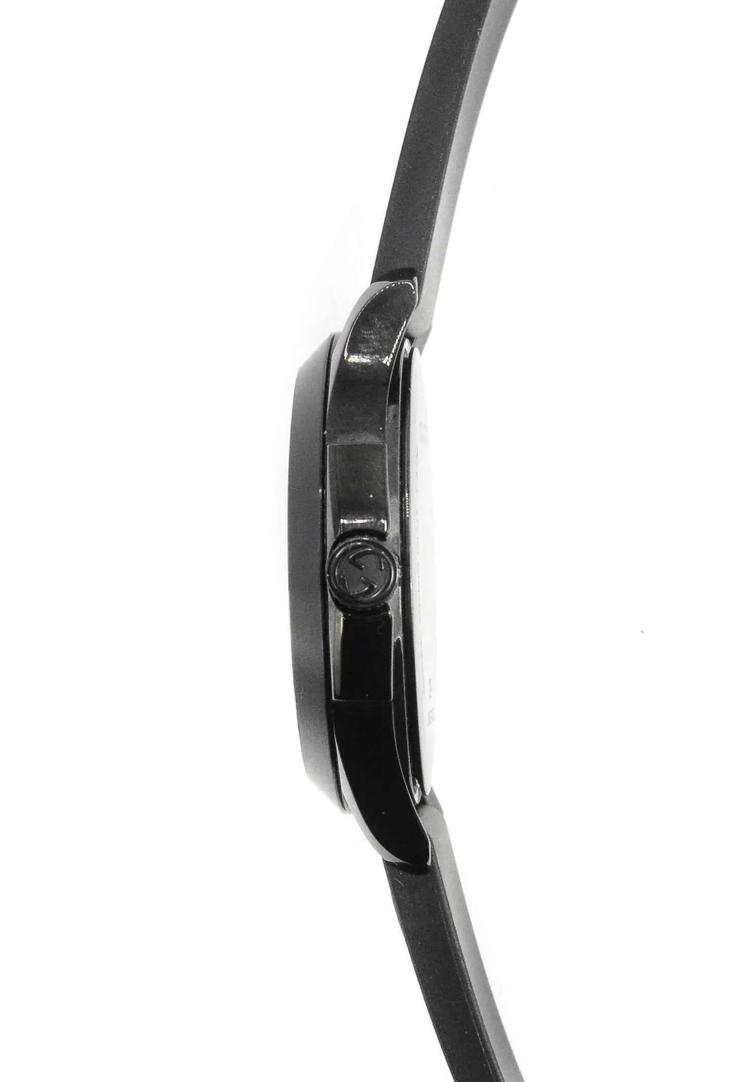 Gucci G- Timeless YA1264017 Black Rubber Band Black REAL Motif Dial 38mm Mens Watch