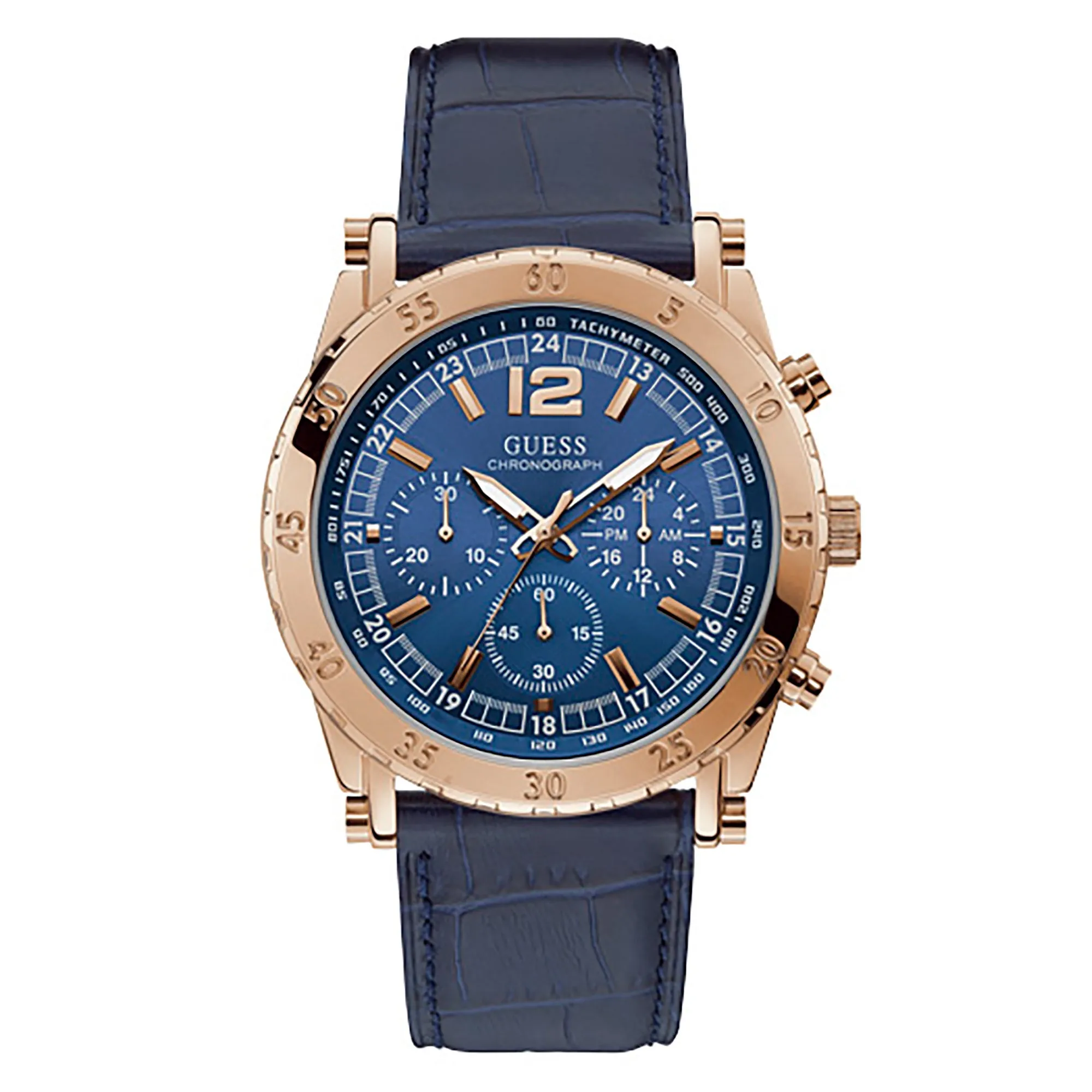 Guess Men's Watch Rose Gold Tone Case Quartz