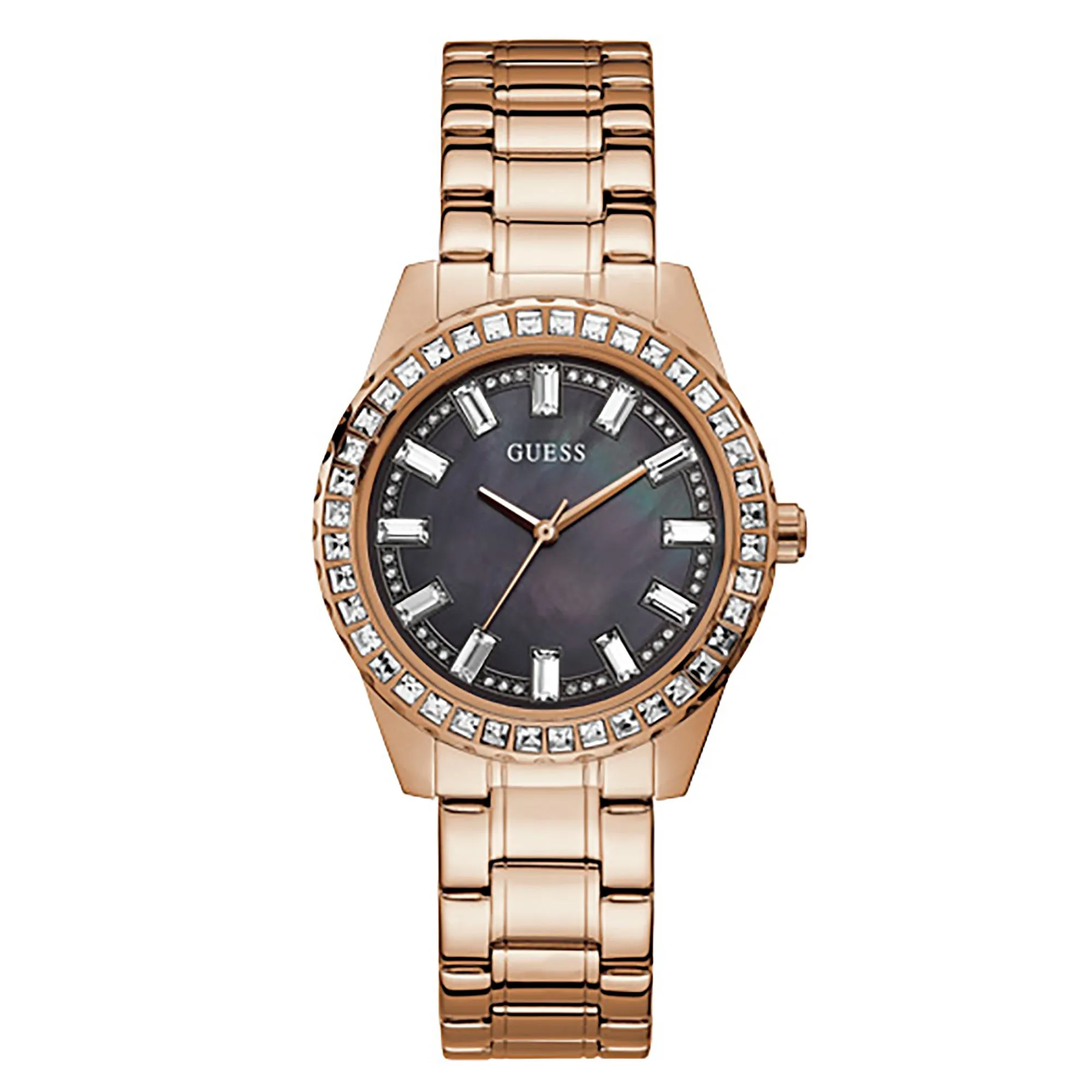 Guess Women's Watch Rose Gold Tone Case Quartz