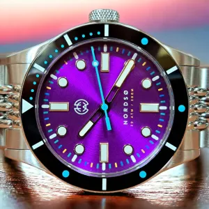 Henry Archer Nordsø - Neon&nbsp;III&nbsp;316 (Purple&nbsp;Sunburst&nbsp;Dial)