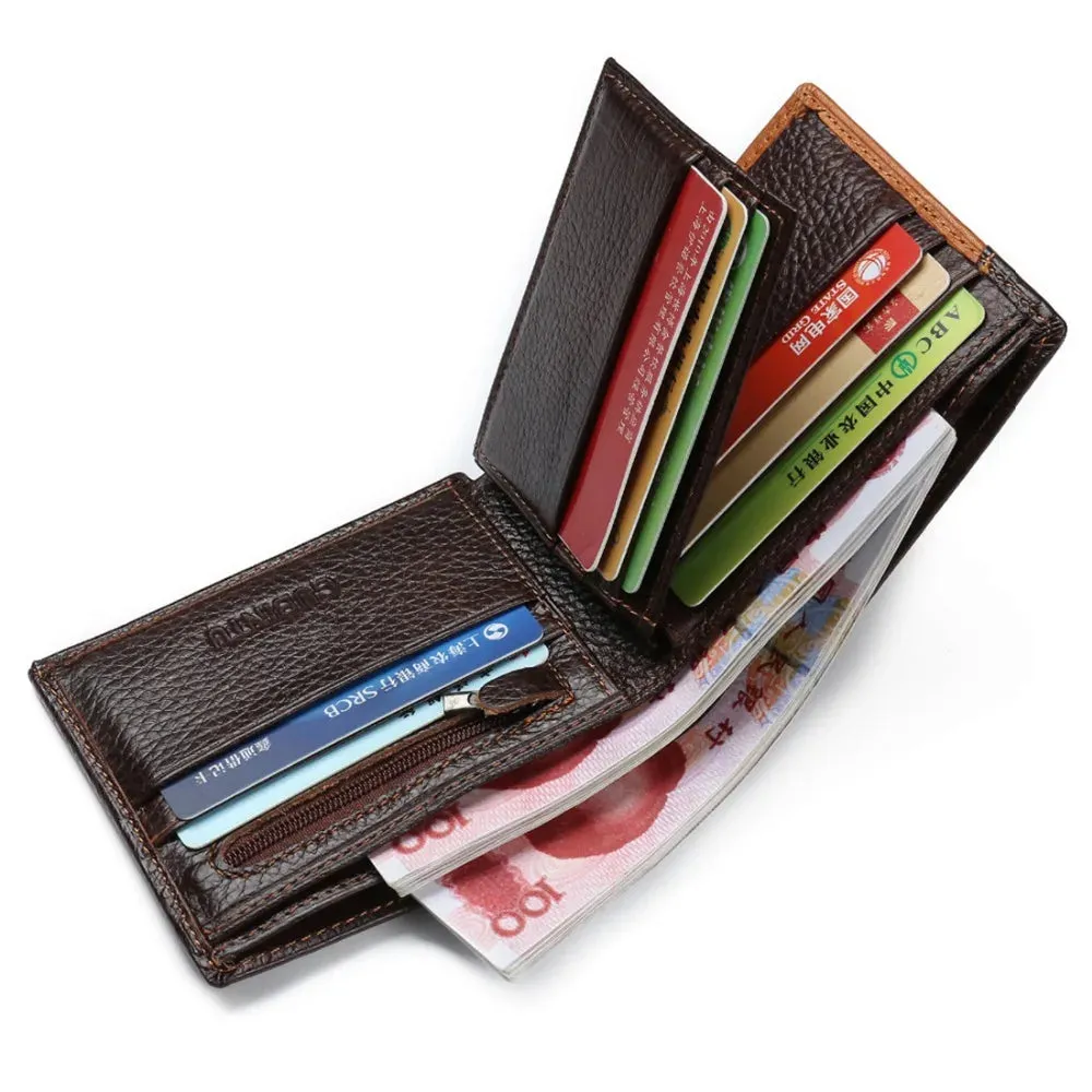 High-Quality Genuine Leather Men's Eagle Cartera Wallet