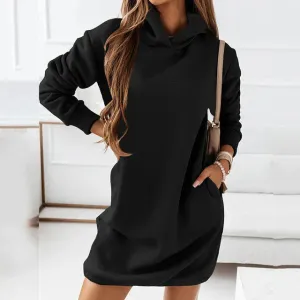 Hooded Bristol dress