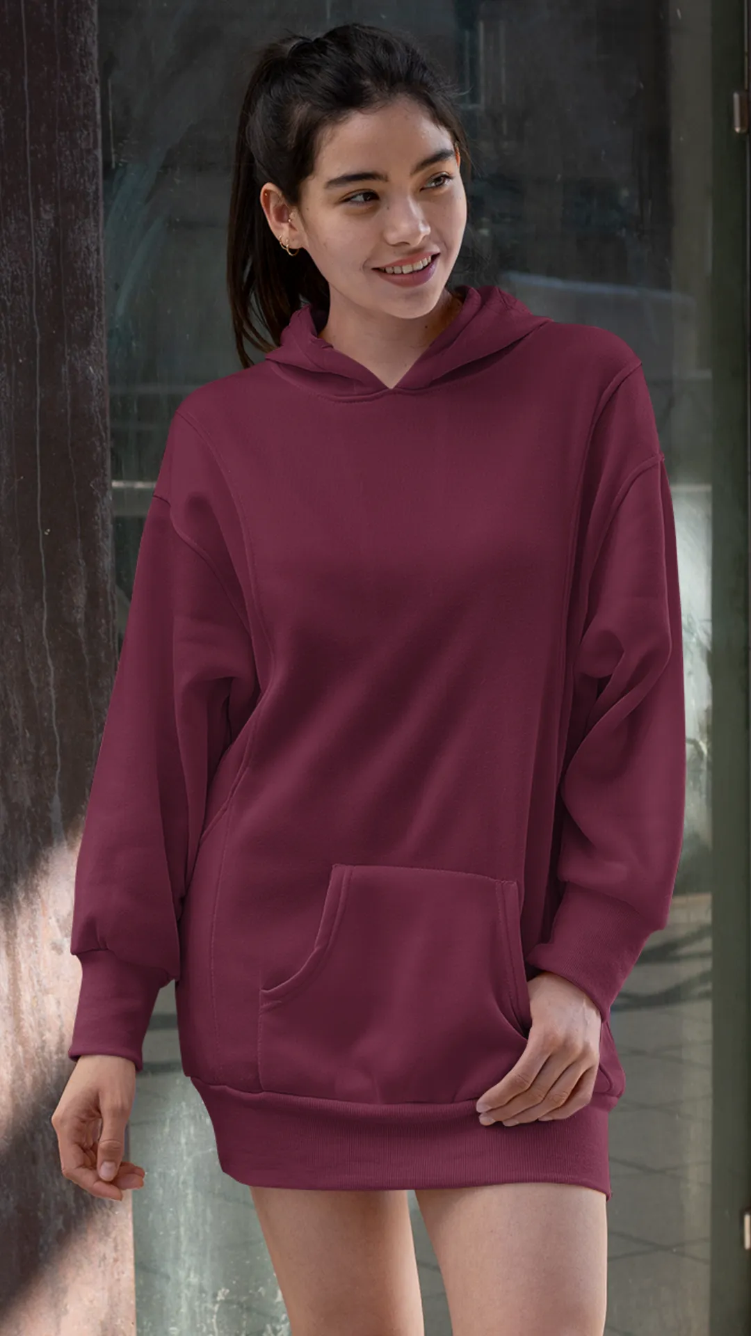 Hoodie Fleece Dress