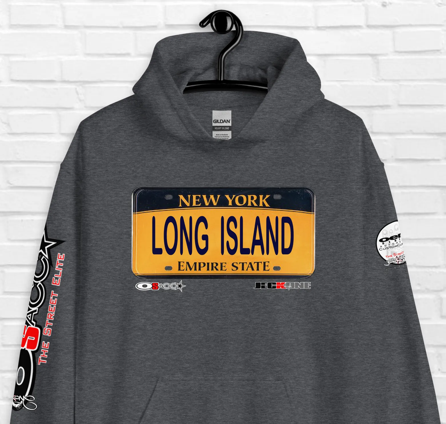 HOODIE (uniSex): LONG ISLAND -VanityPlate