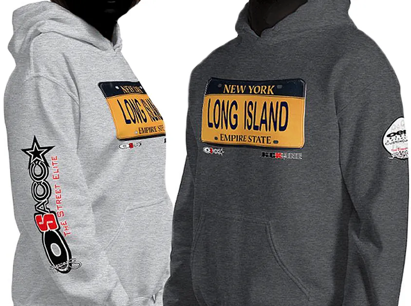 HOODIE (uniSex): LONG ISLAND -VanityPlate
