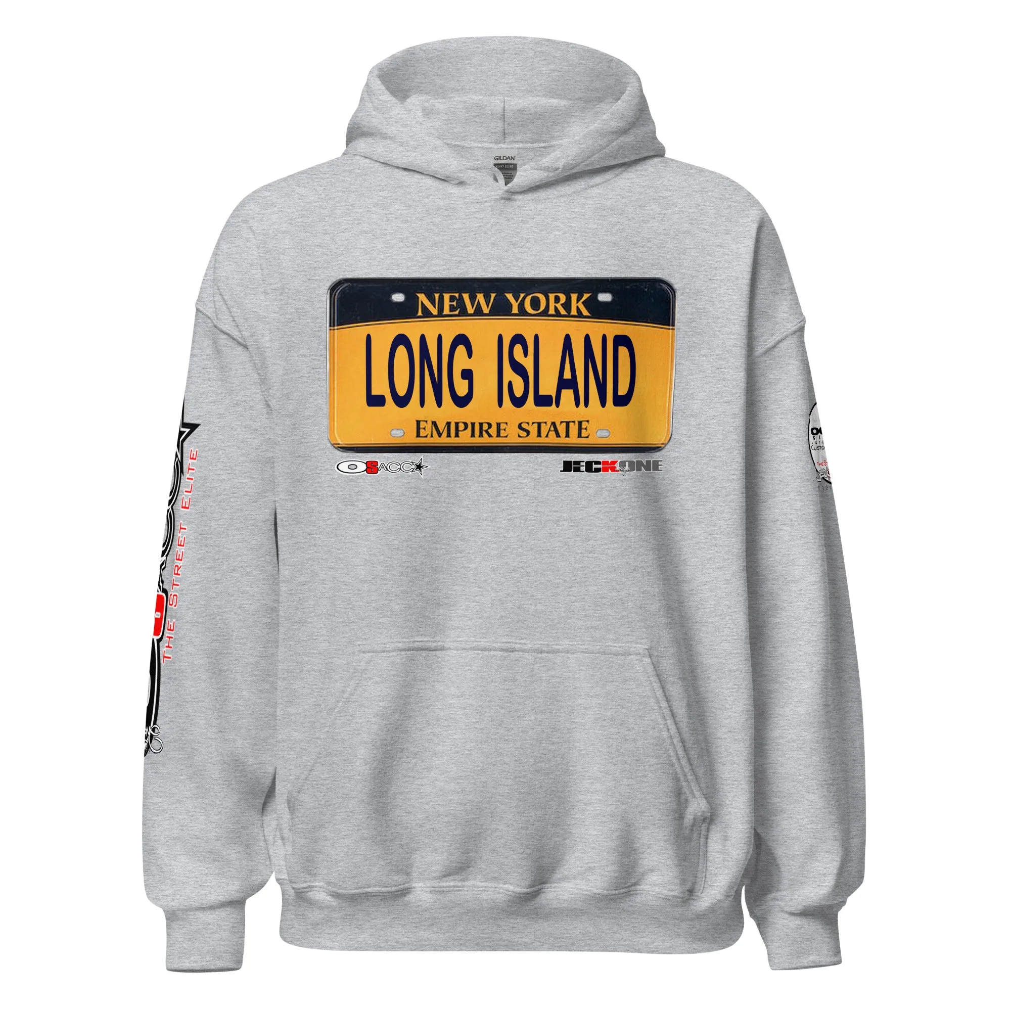 HOODIE (uniSex): LONG ISLAND -VanityPlate
