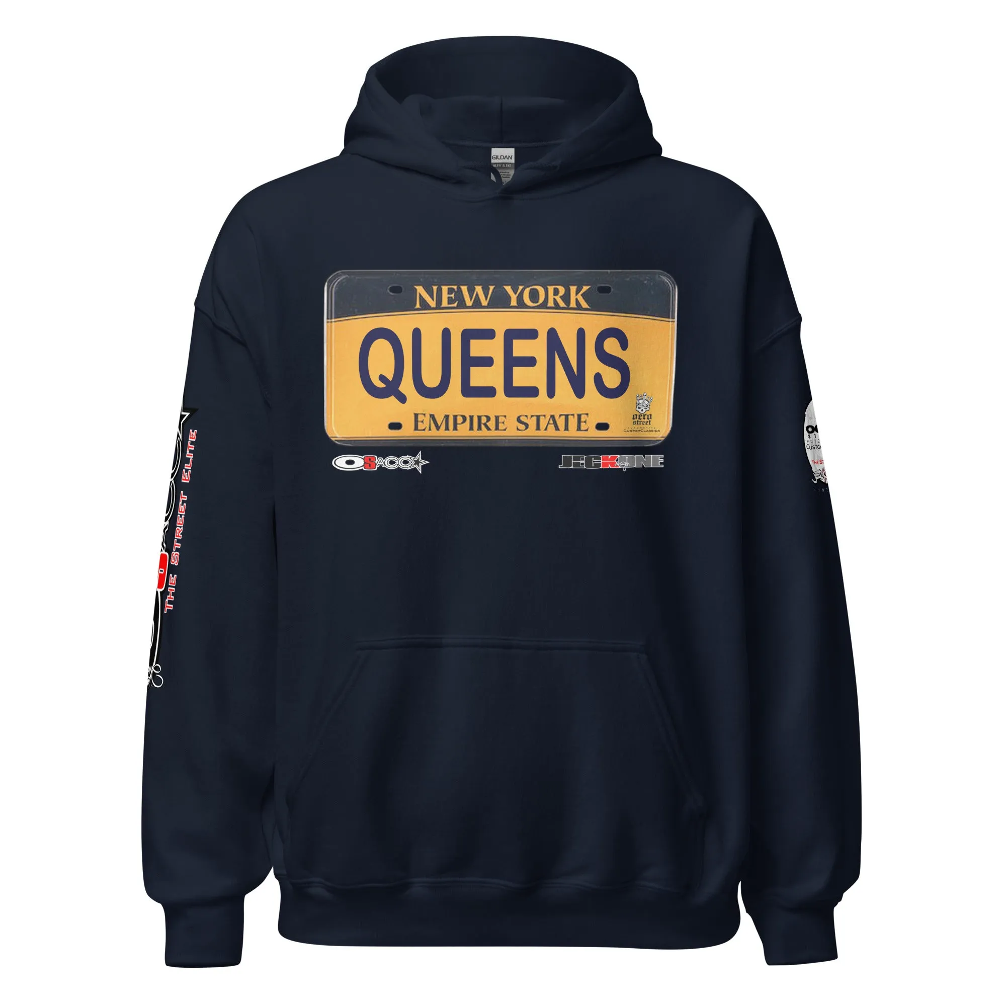 HOODIE (uniSex): QUEENS -VanityPlate