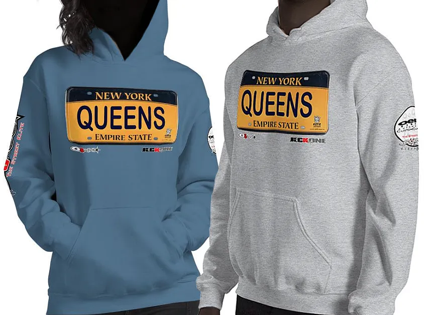 HOODIE (uniSex): QUEENS -VanityPlate
