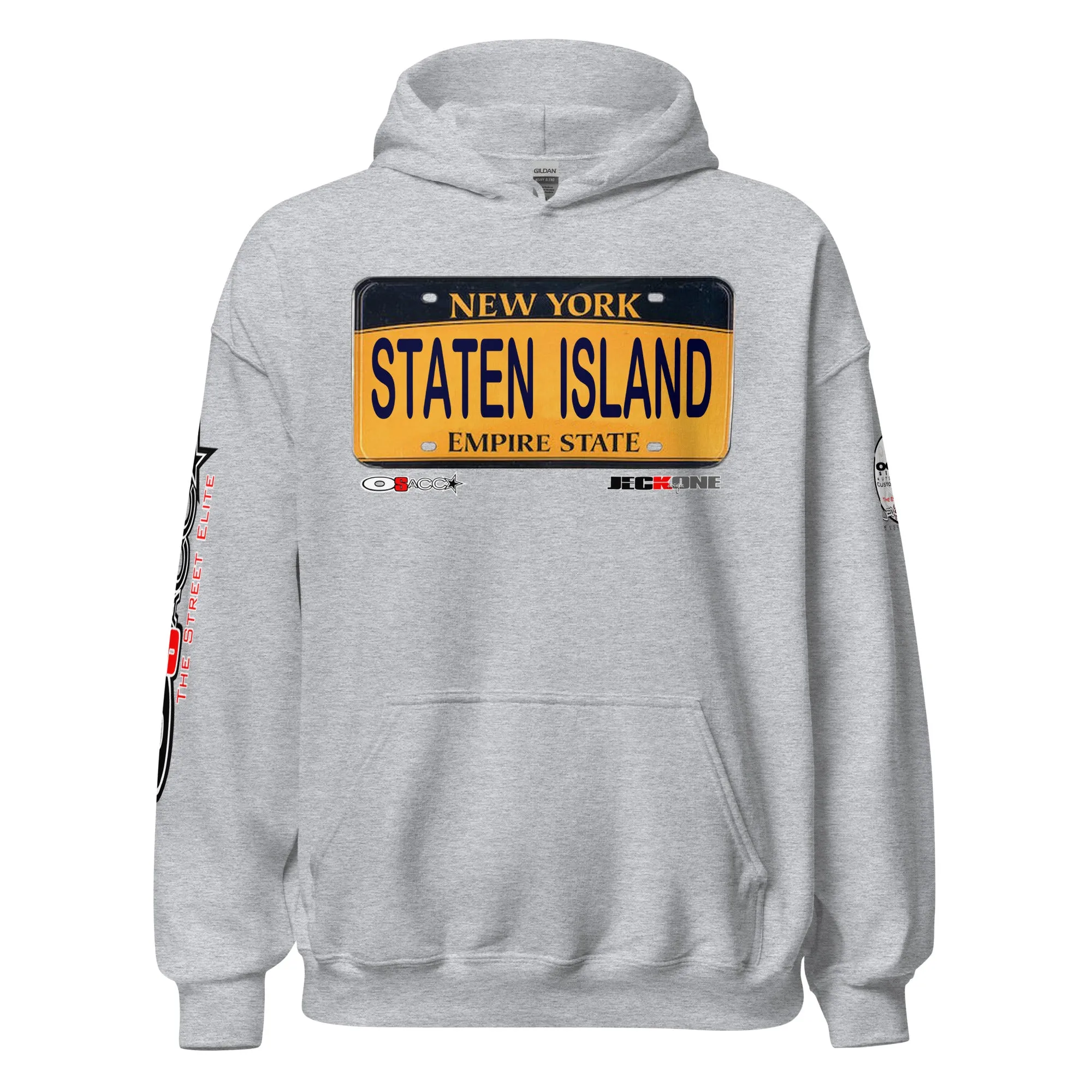 HOODIE (uniSex): STATEN ISLAND -VanityPlate