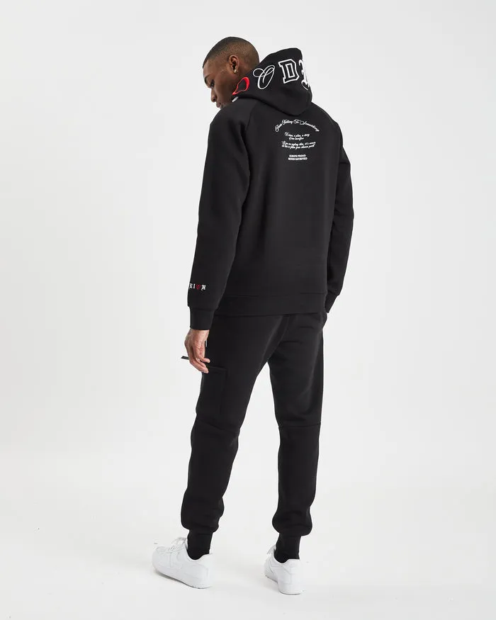 Hoodrich OG Heat Hoodie Black/White/Red