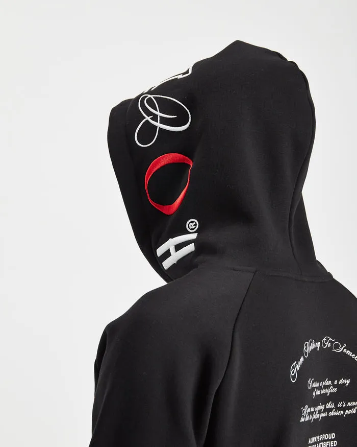 Hoodrich OG Heat Hoodie Black/White/Red