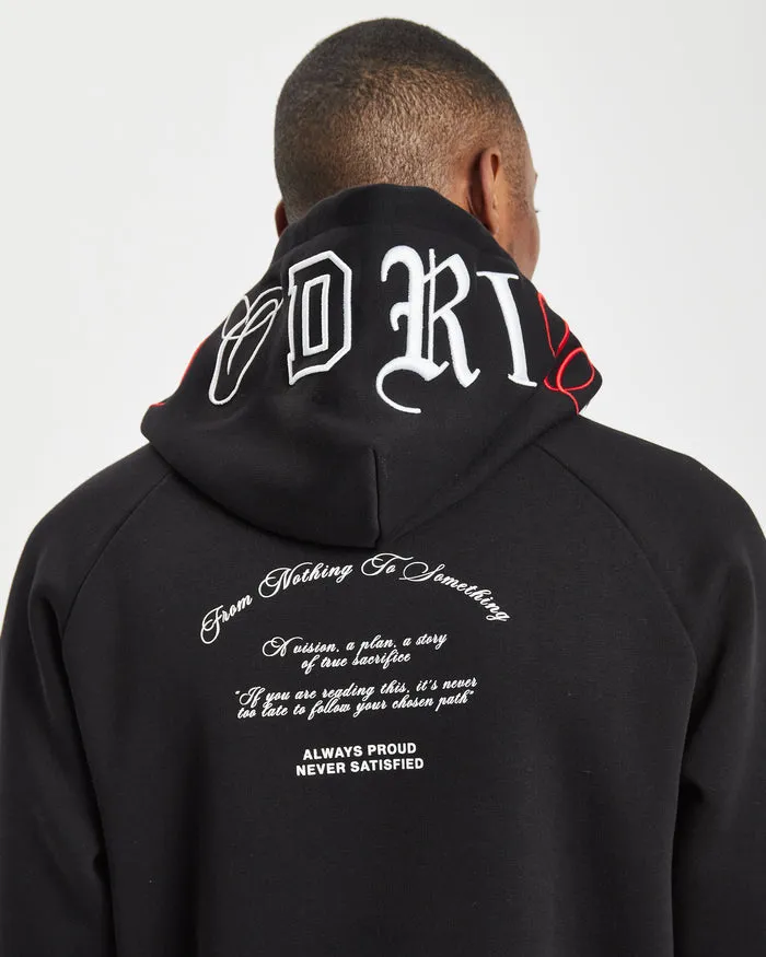 Hoodrich OG Heat Hoodie Black/White/Red