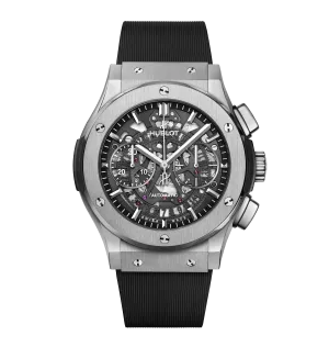 Hublot Classic Fusion Aerofusion Titanium, 45mm with Black Rubber Strap