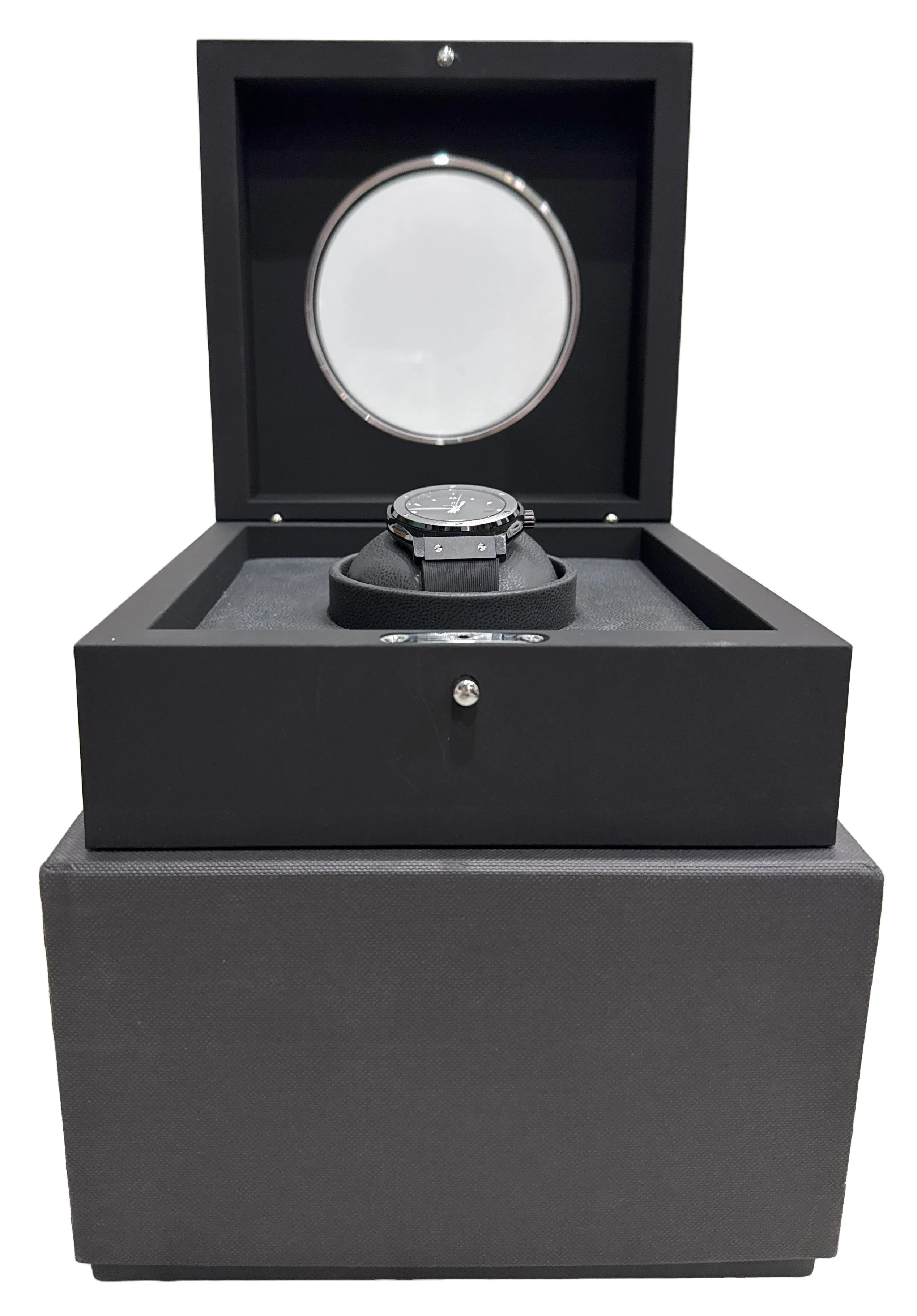 Hublot Classic Fusion Black Magic CERAMIC 42mm Rubber Watch 542.CM.1171.RX BOX