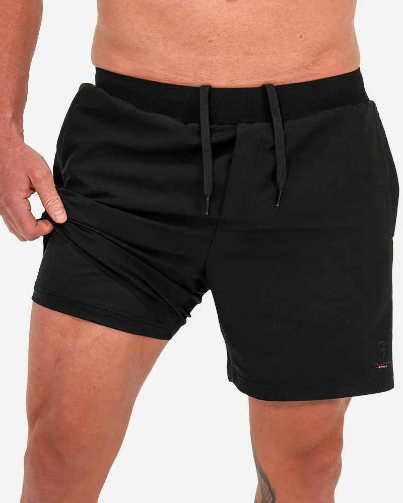 Hybrid Active Shorts - Black