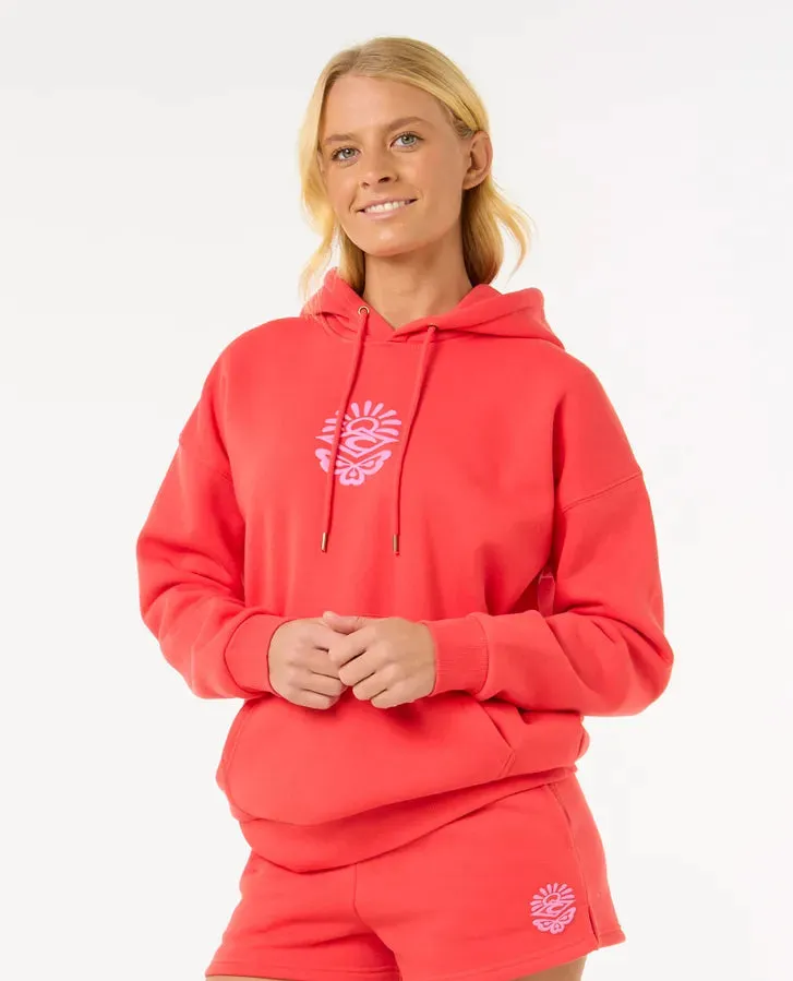 Icons Of Surf Heritage Hood - Hibiscus Red