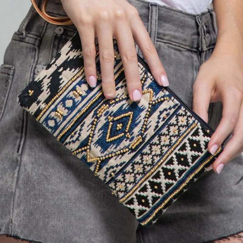 Indira Handmade Beaded Wristlet