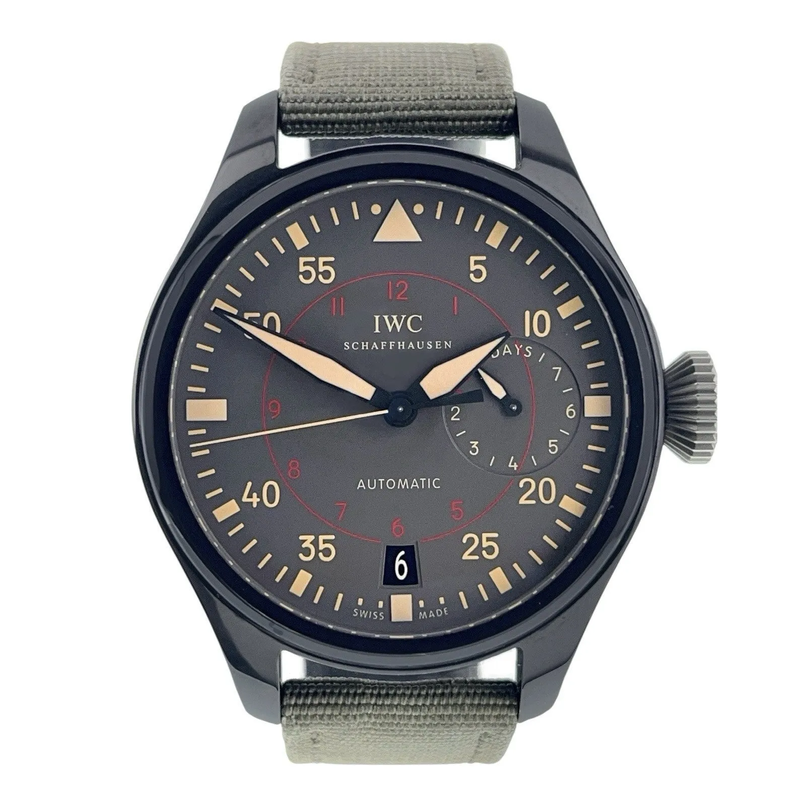 IWC Big Pilot Top Gun Ceramic Grey Dial 48mm Automatic Men’s Watch IW501902