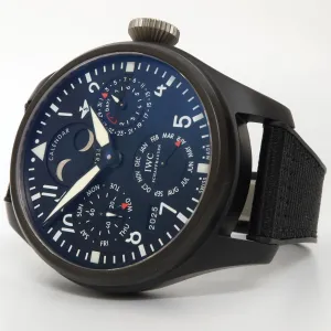 IWC Top Gun Perpetual Calendar Big Pilot Ceramic Case Black Dial 48MM IW502902