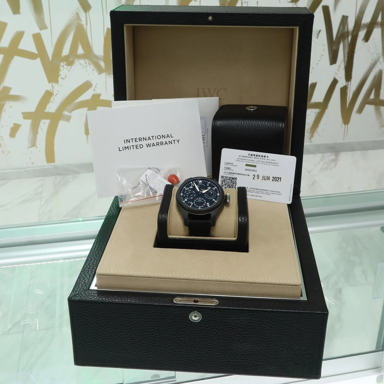 IWC Top Gun Perpetual Calendar Big Pilot Ceramic Case Black Dial 48MM IW502902