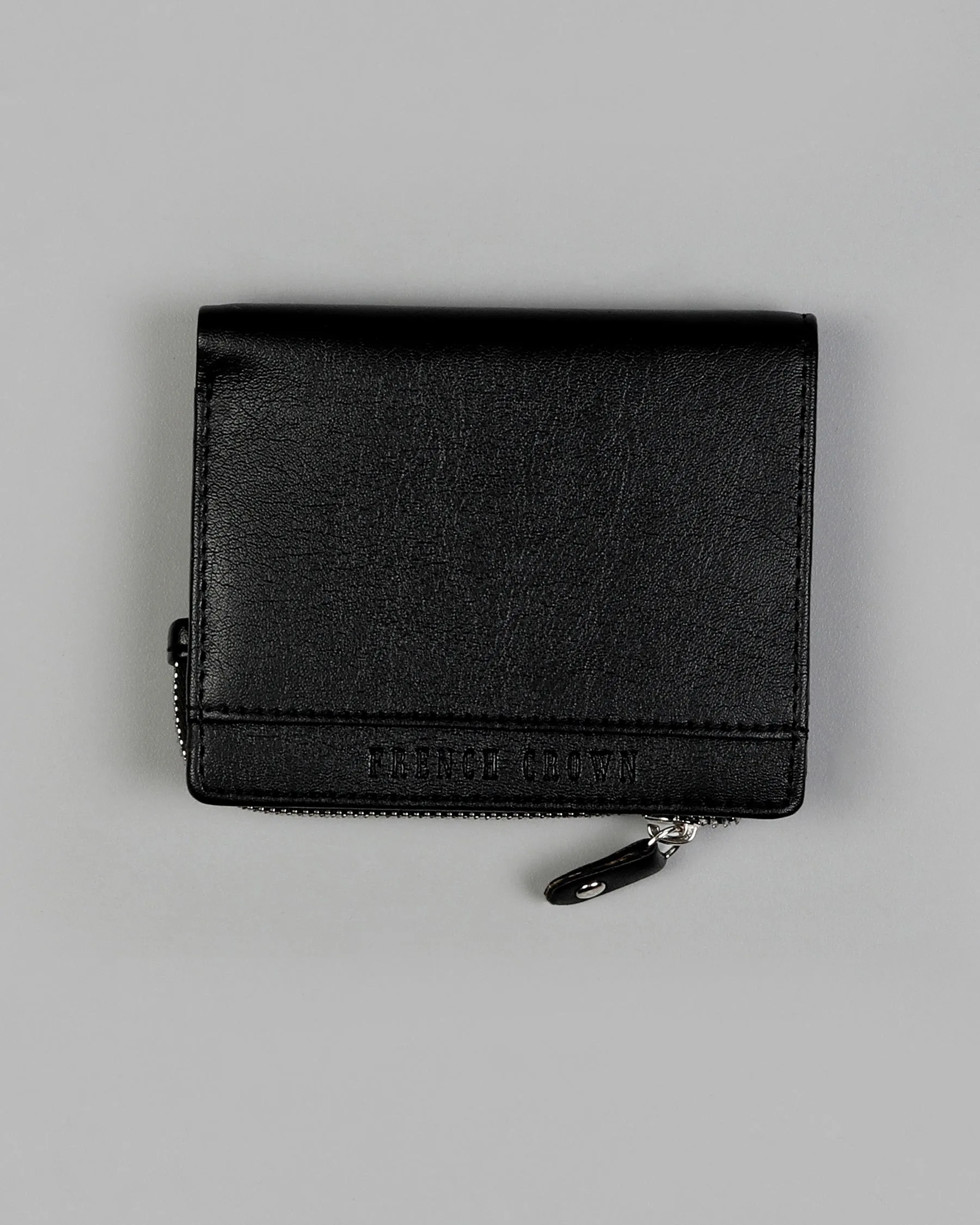 Jade Black Vegan Leather Handcrafted Wallet