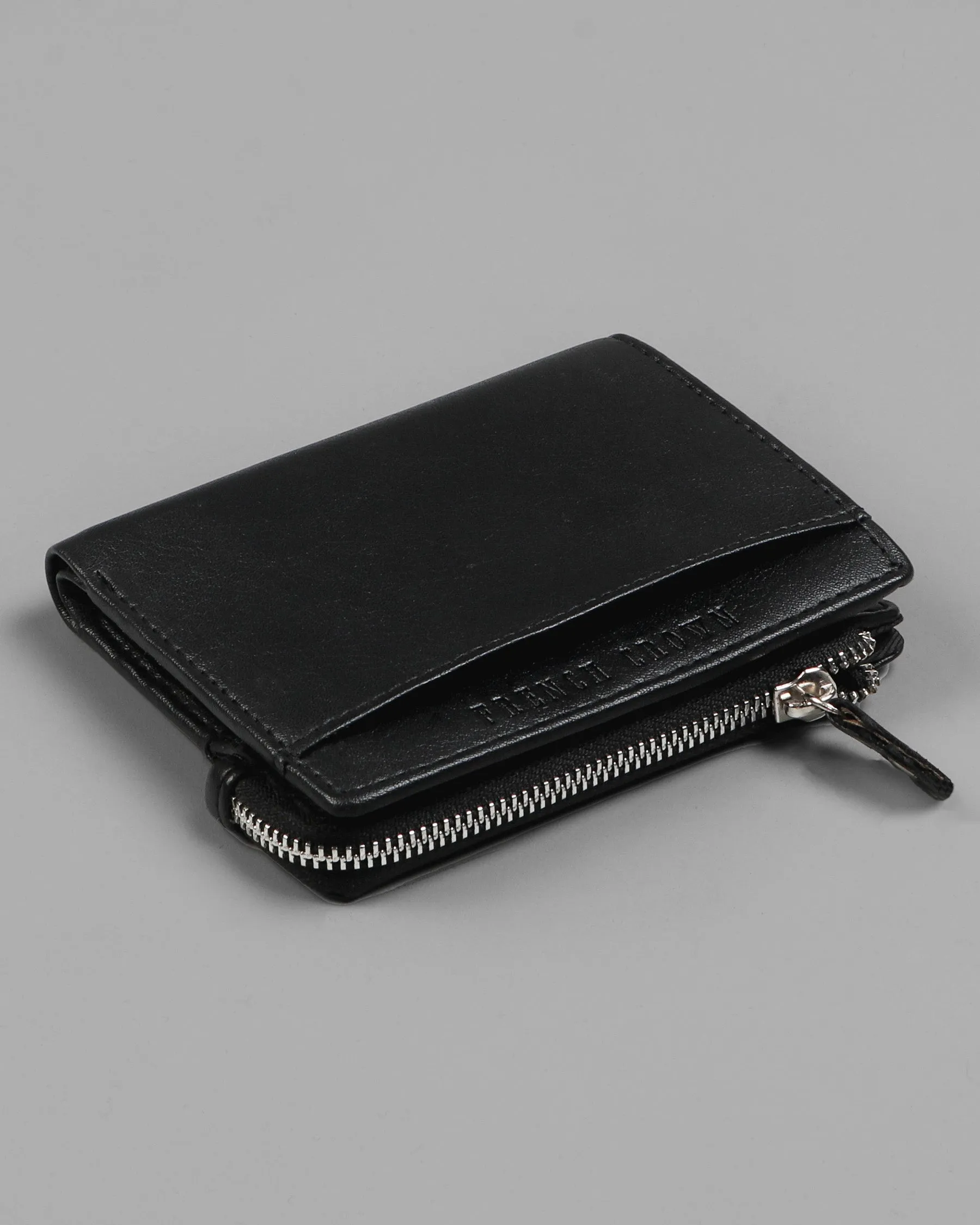 Jade Black Vegan Leather Handcrafted Wallet