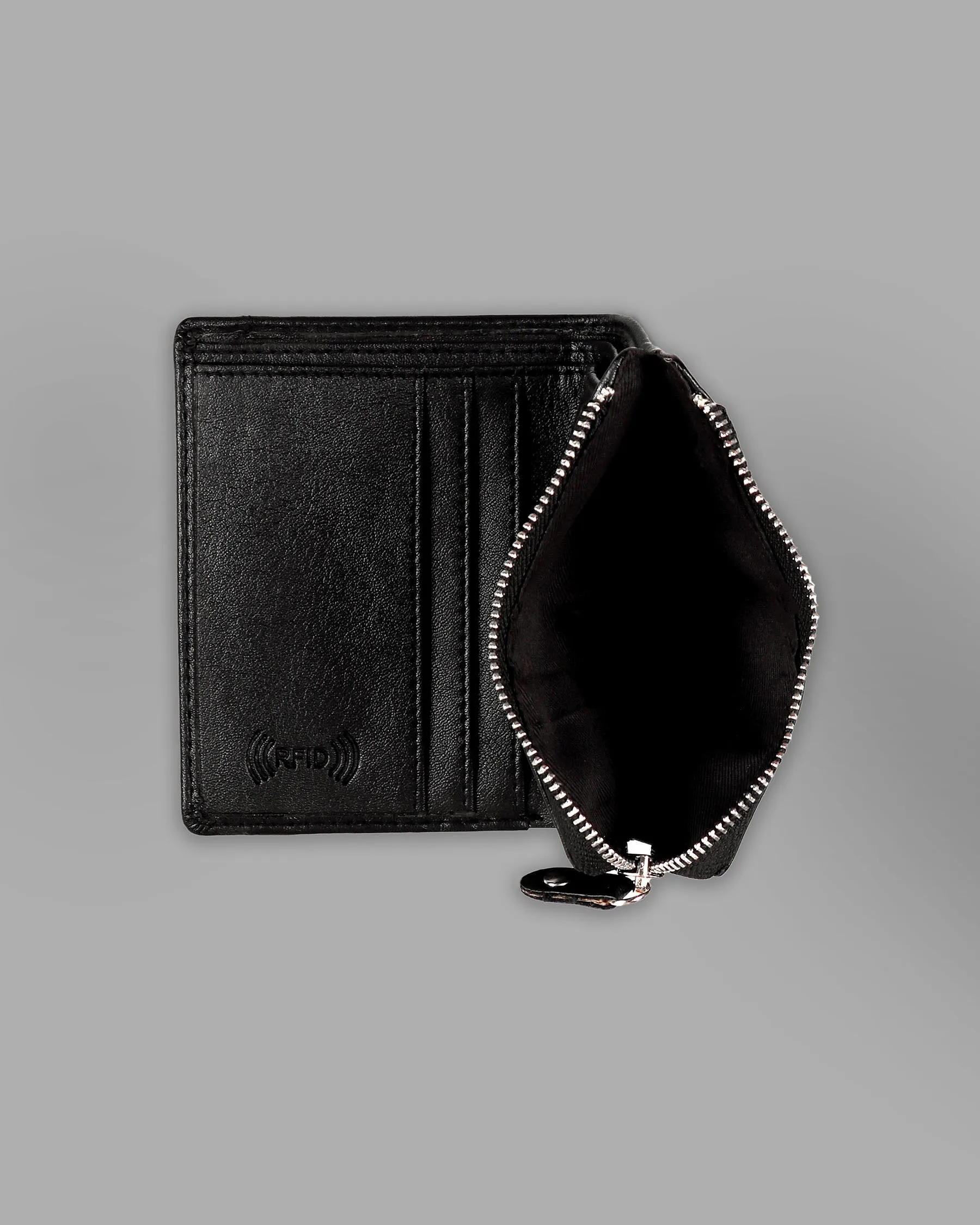 Jade Black Vegan Leather Handcrafted Wallet