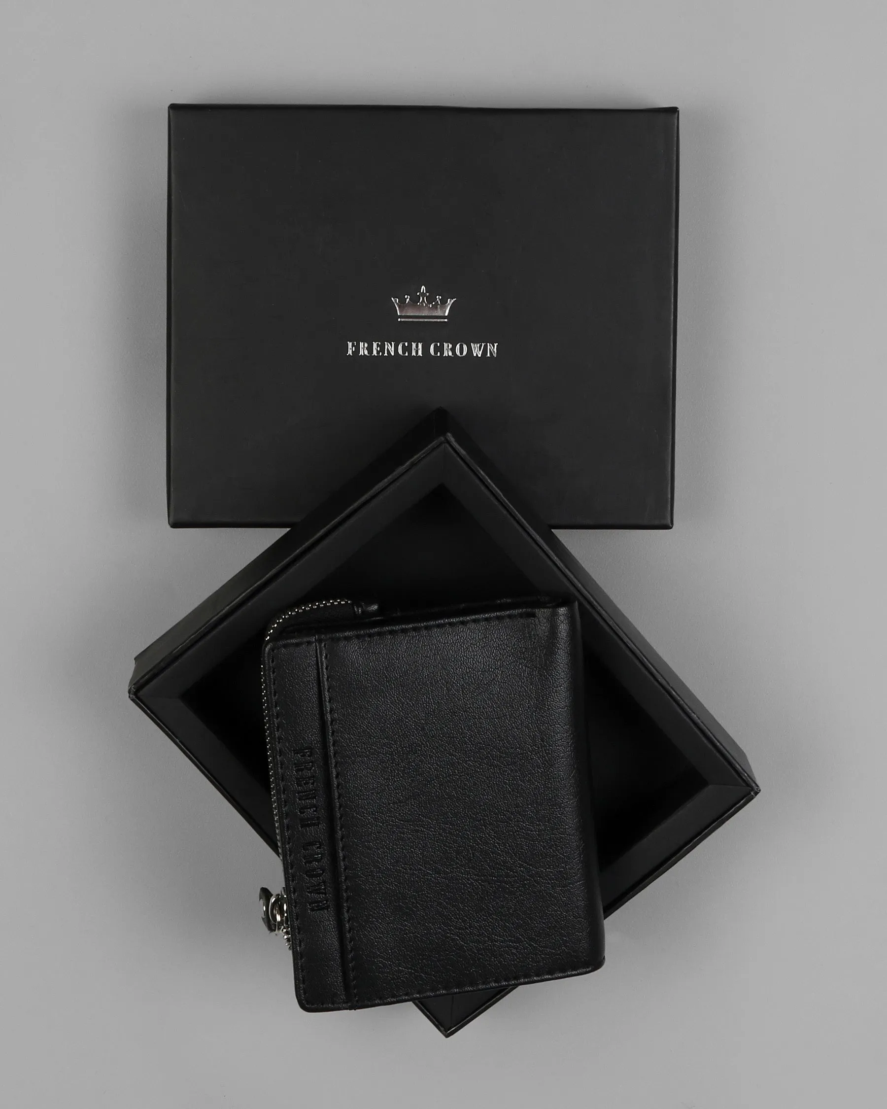 Jade Black Vegan Leather Handcrafted Wallet