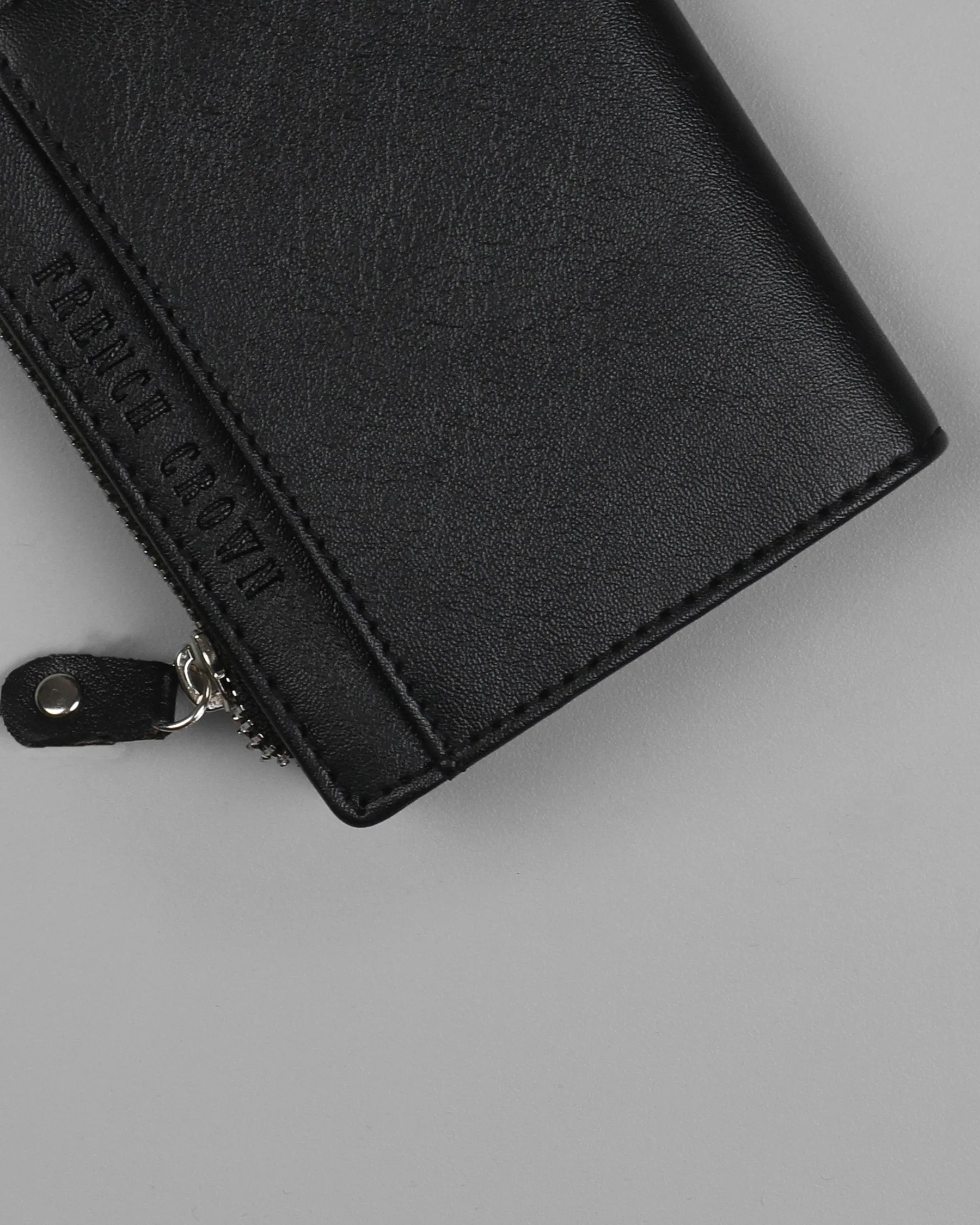 Jade Black Vegan Leather Handcrafted Wallet