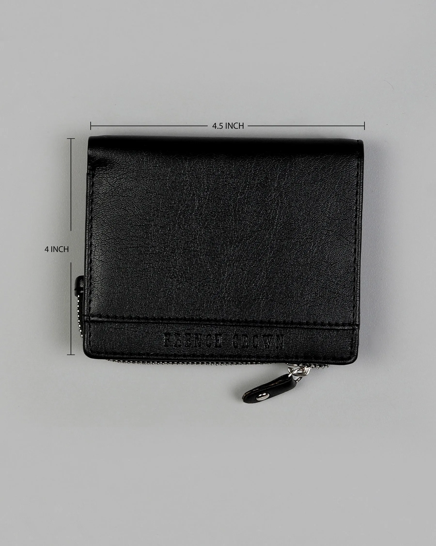 Jade Black Vegan Leather Handcrafted Wallet