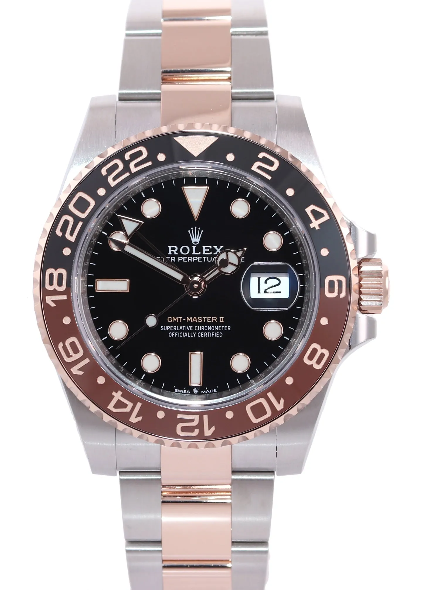 July 2021 PAPERS Rolex GMT Master Root Beer Rose Gold 126711 Watch Box