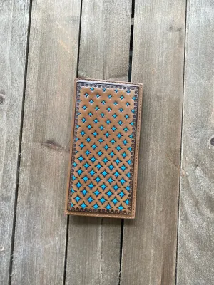 Justin's Rodeo Wallet Diamond Tooling