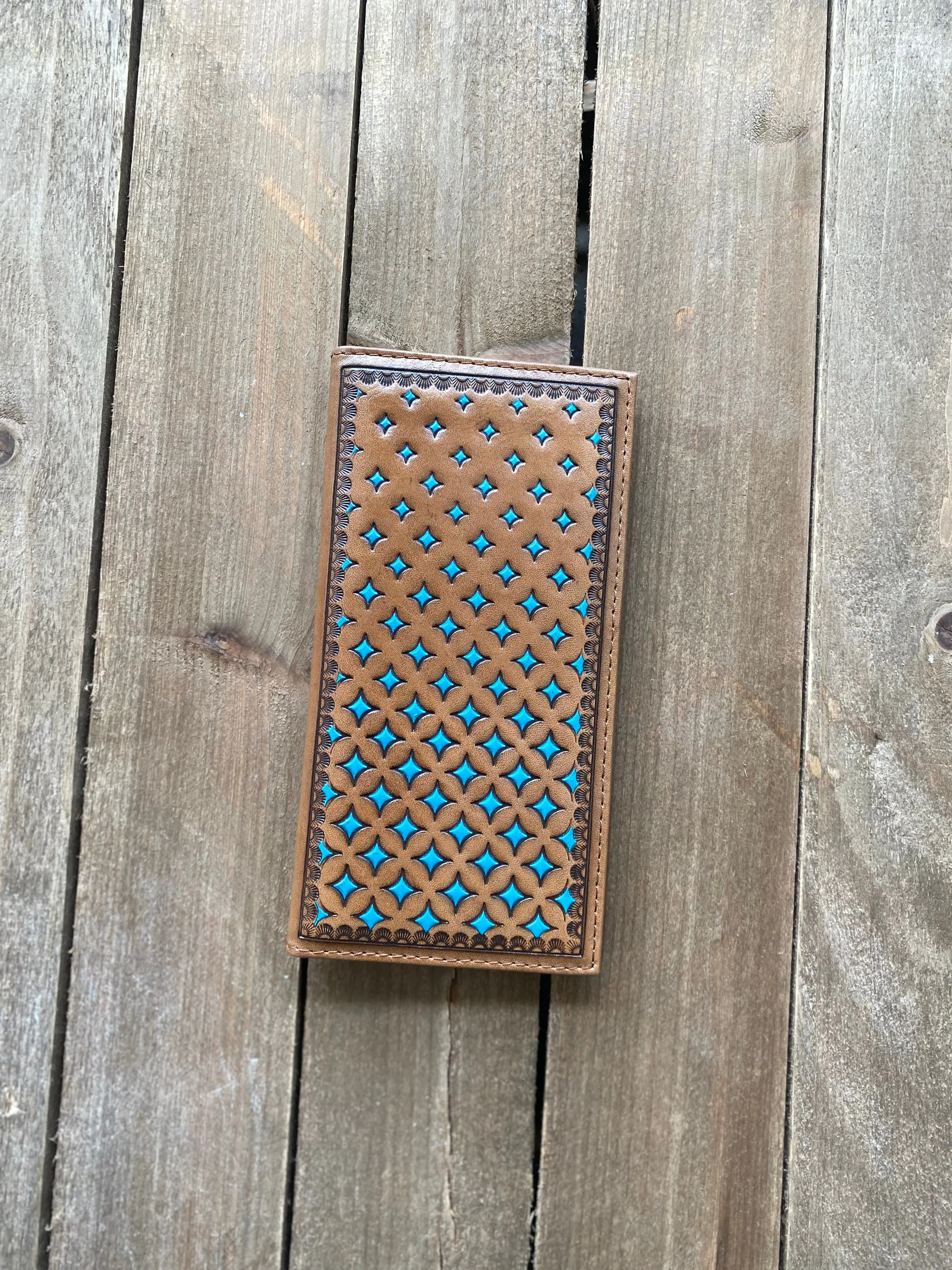 Justin's Rodeo Wallet Diamond Tooling
