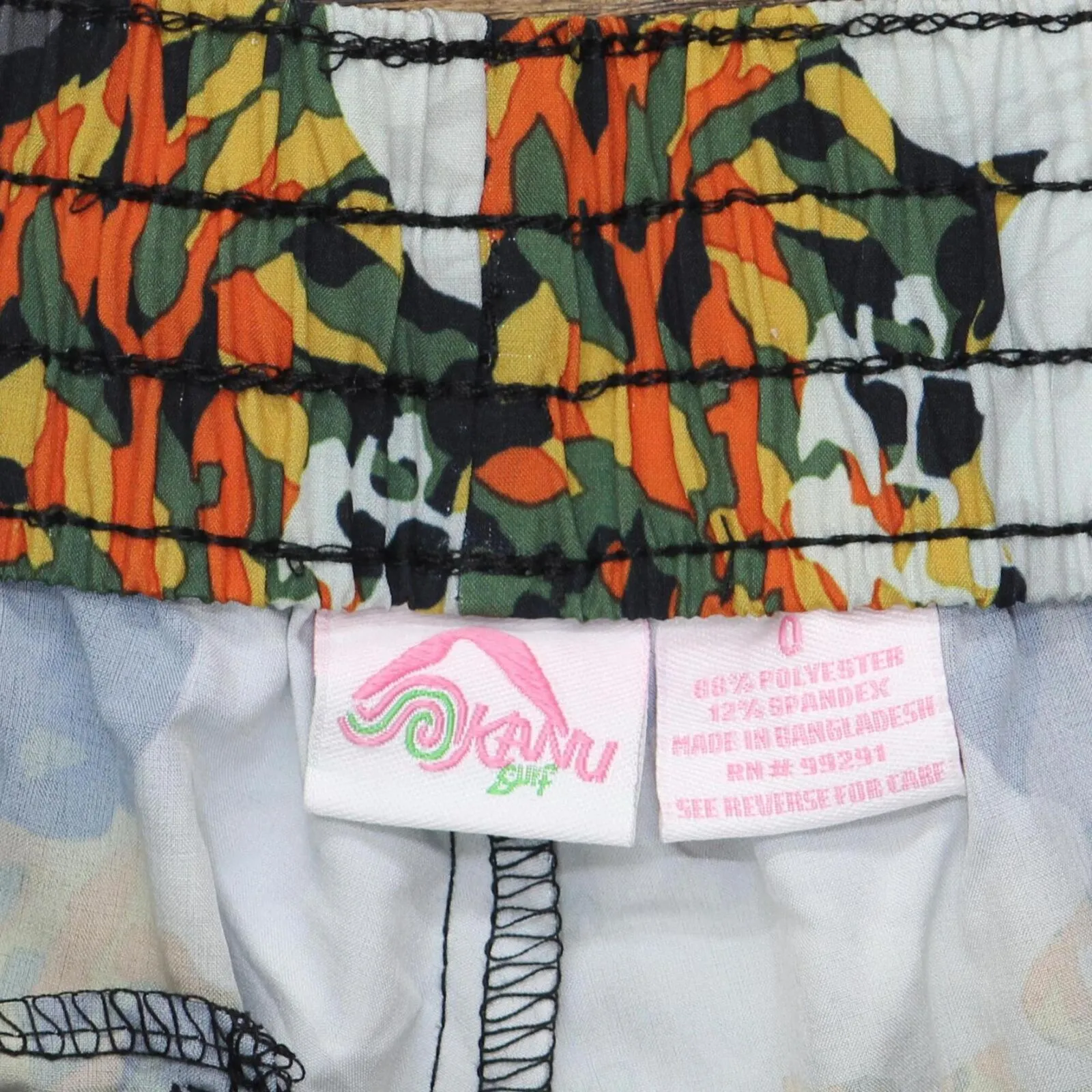 Kanu Surf Standard Darren Stretch UPF 50  Active Boardshort Miranda Black 0