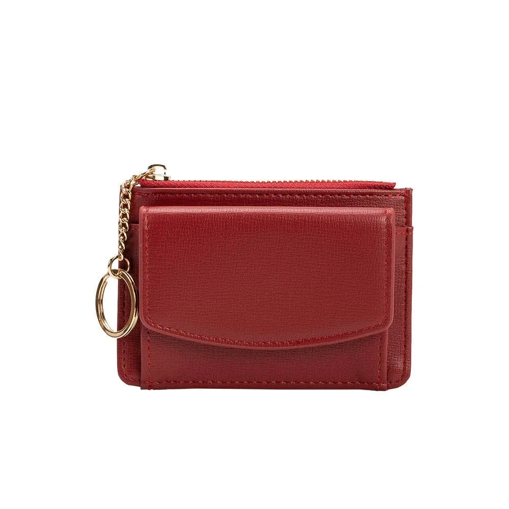 Kara Vegan Wallet in Red