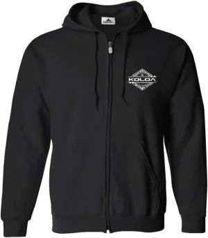 Koloa Diamond Thruster Surfboards Logo Full Zipper Hoodies in Sizes S-5XL