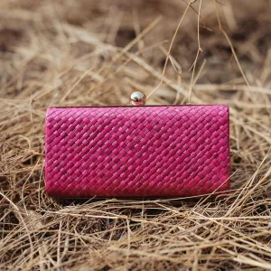 Kotta Bunga Handwoven Straw Clutch