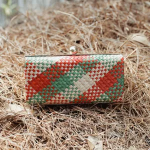 Kotta Florence Handwoven Straw Clutch