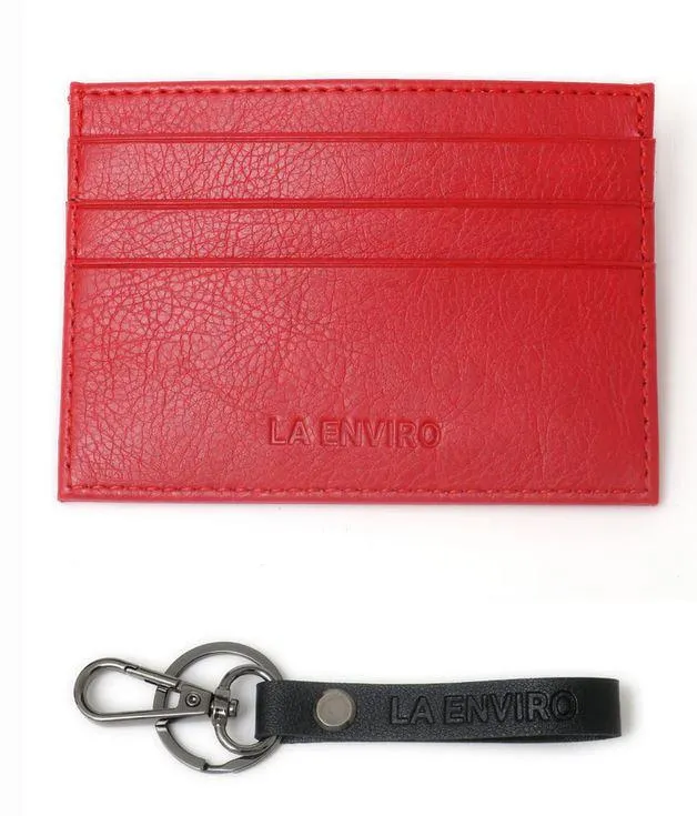 La Enviro Avoca Minamalist Unisex Card Holder Red