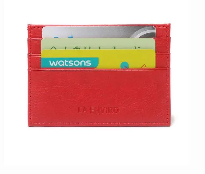 La Enviro Avoca Minamalist Unisex Card Holder Red