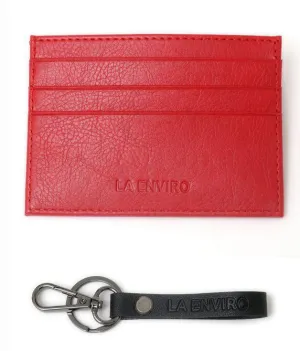 La Enviro Avoca Minamalist Unisex Card Holder Red