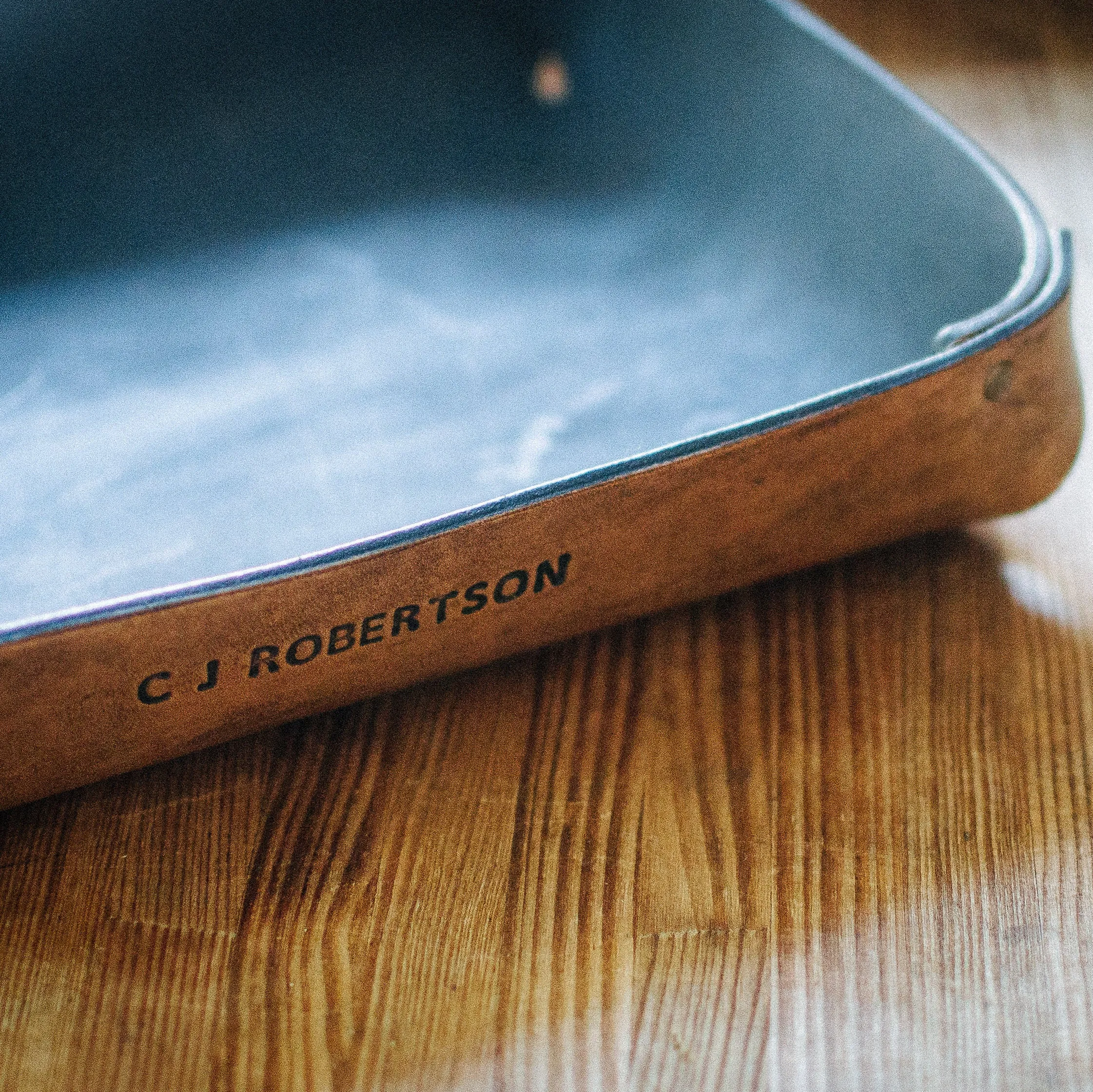 LARGE LEATHER VALET TRAY / GREEN