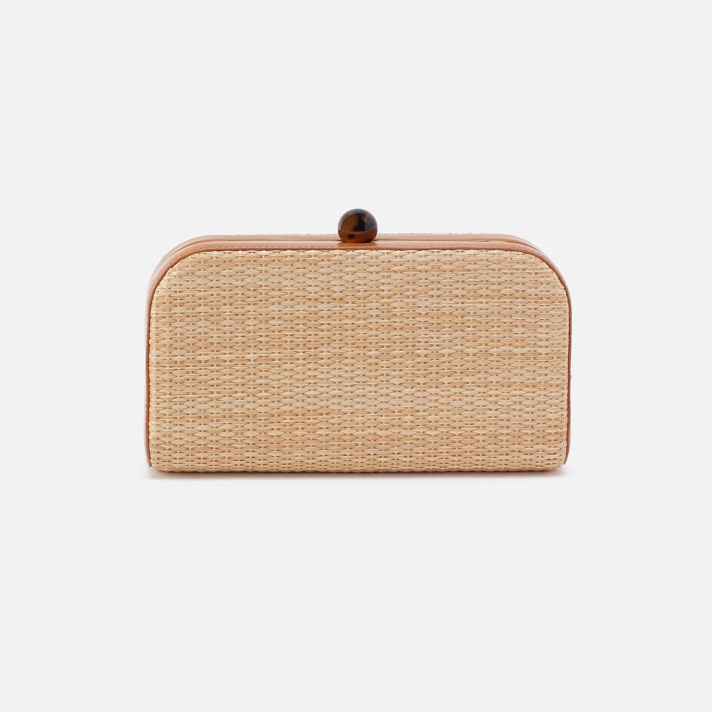 Lauren Minaudiere In Woven Straw - Natural Straw
