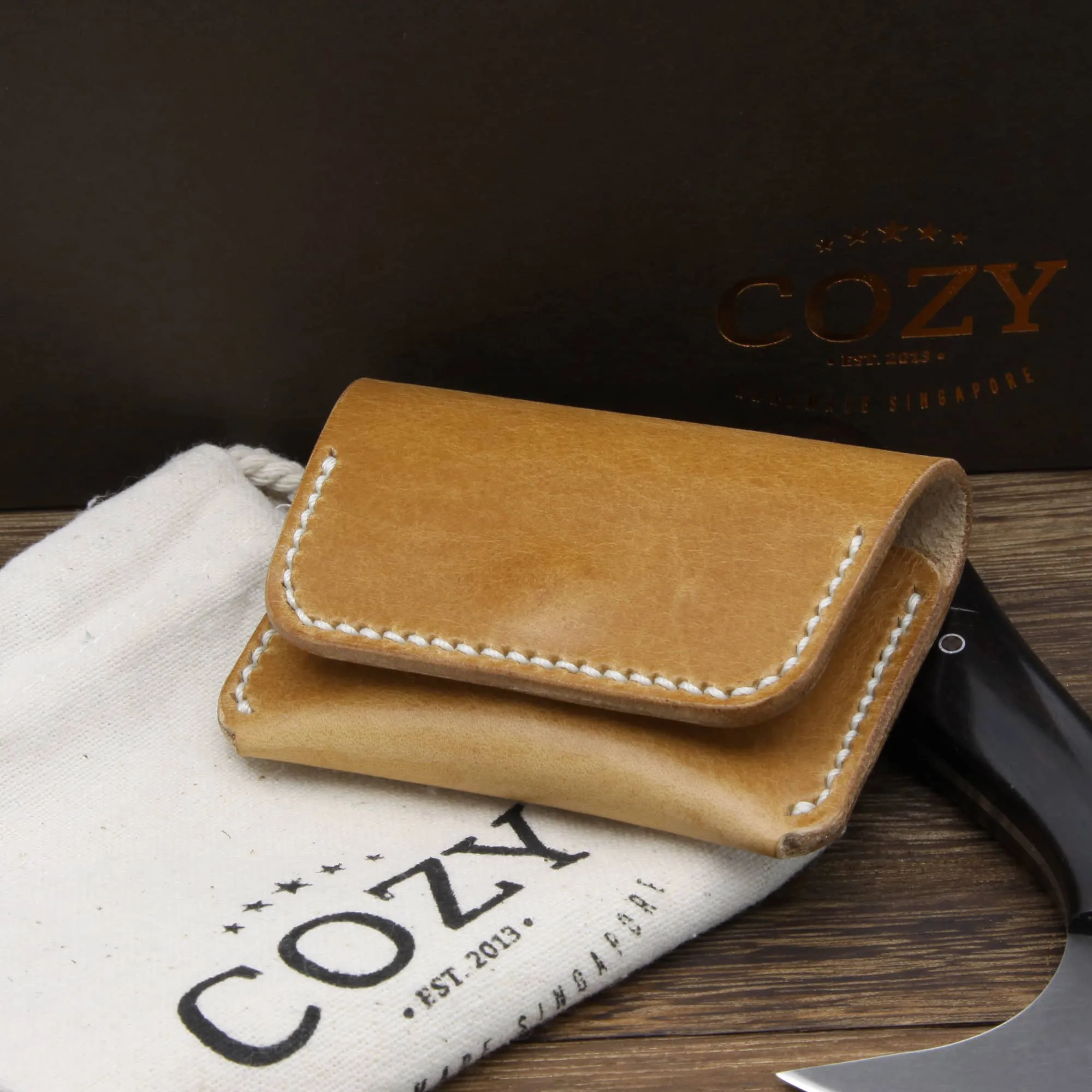 Leather Coin Purse, Sequoia 101