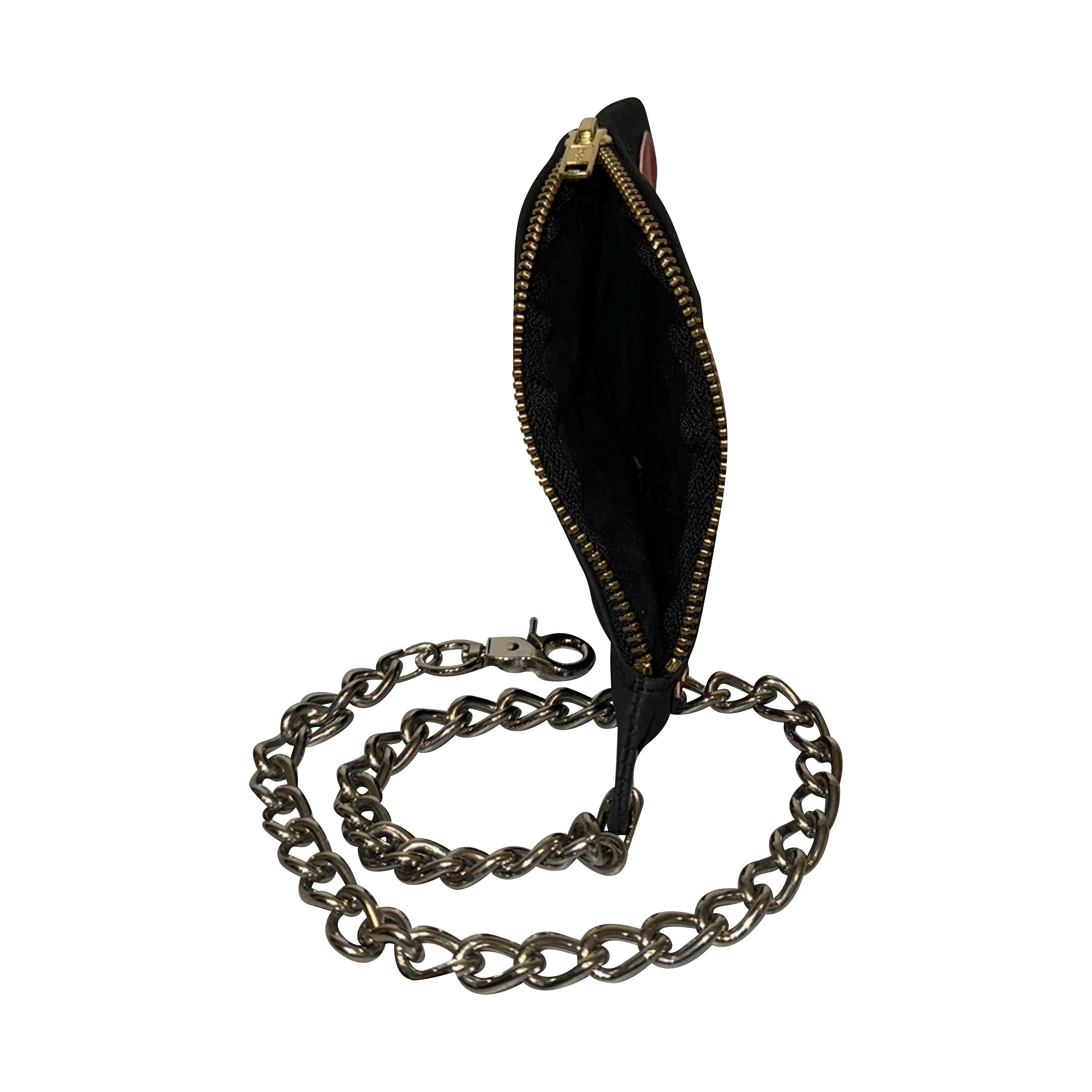 LEATHER LIP CHAIN WALLET