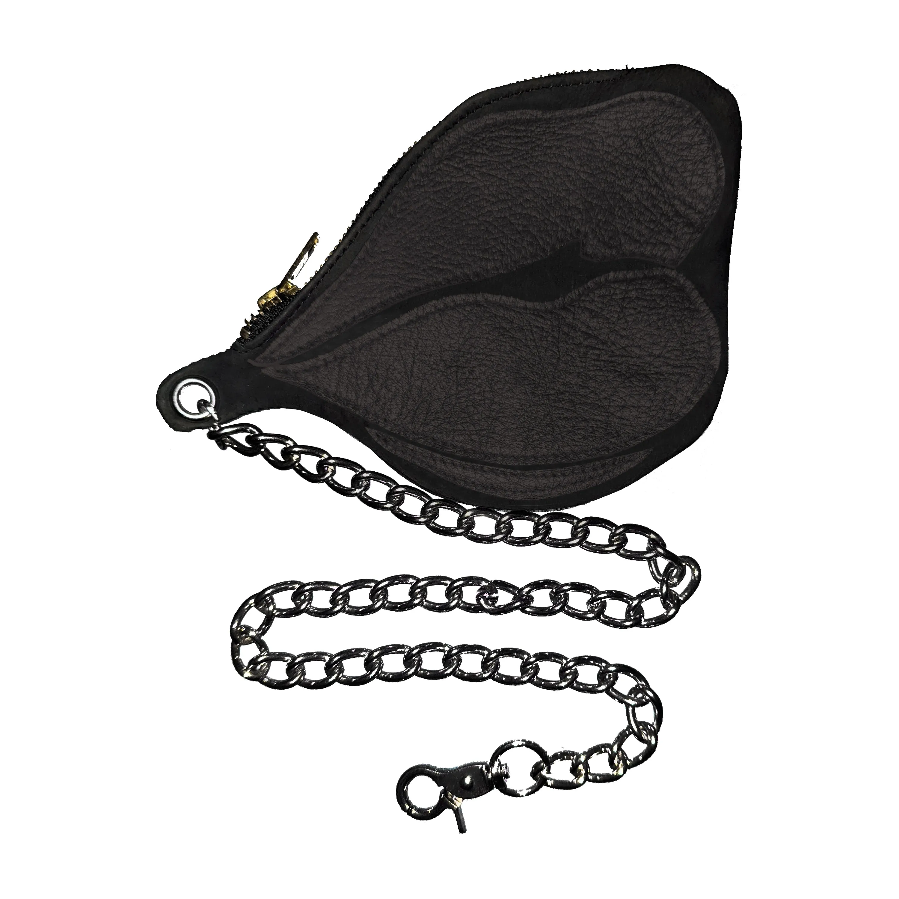 LEATHER LIP CHAIN WALLET