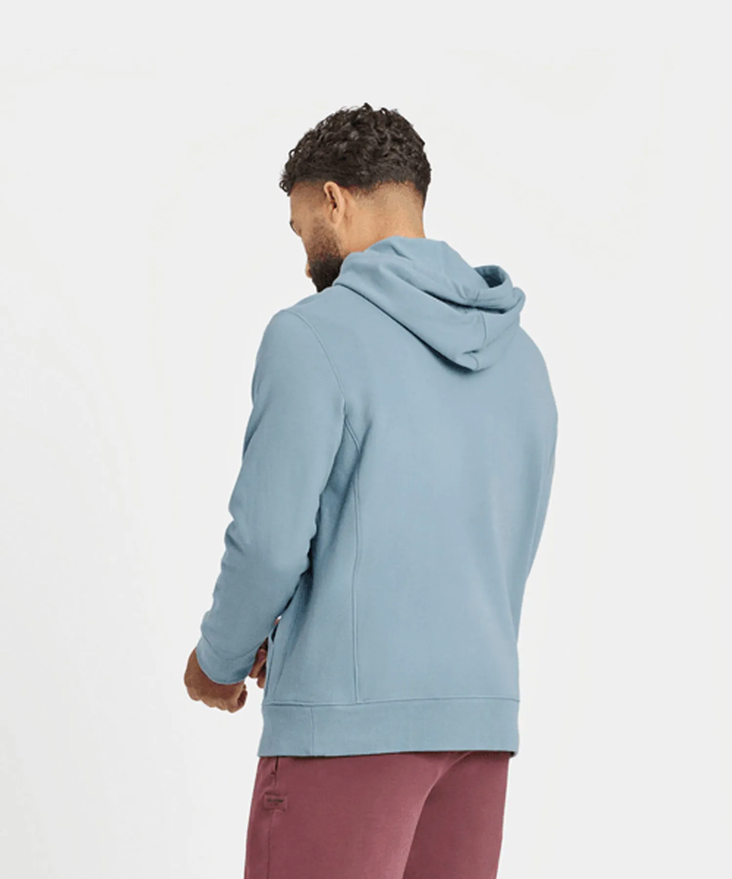 Life is Good Retro Mountains Simply True Fleece Hoodie - Smoky Blue
