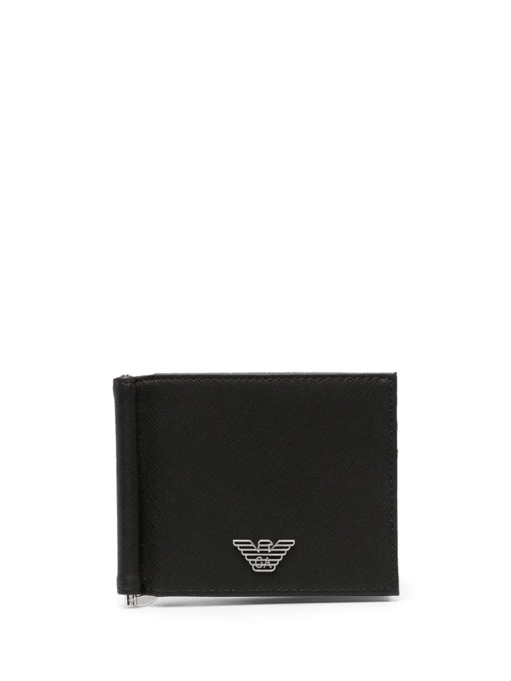 Logo leather wallet