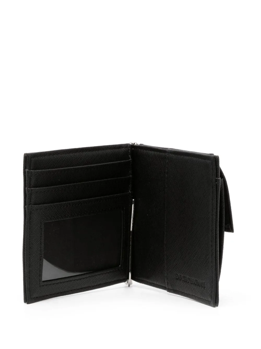 Logo leather wallet
