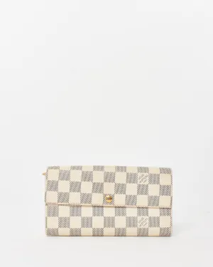 Louis Vuitton Damier Azur Coated Canvas Porte Tresor Wallet